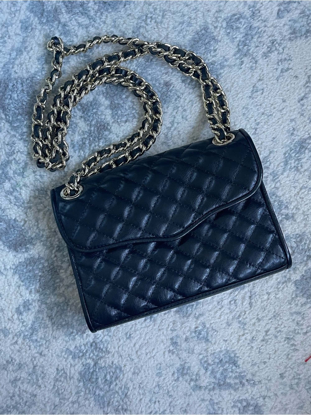 Rebecca Minkoff Quilted Black Chain Shoulder Bag